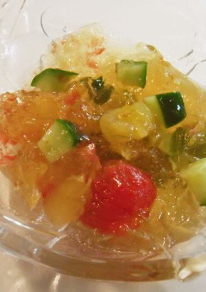 コンソメの野菜ゼラチン寄せ　簡単-レシピのメイン写真