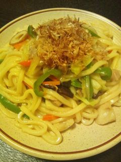 *簡単* 野菜たっぷり和風焼きうどん-レシピのメイン写真