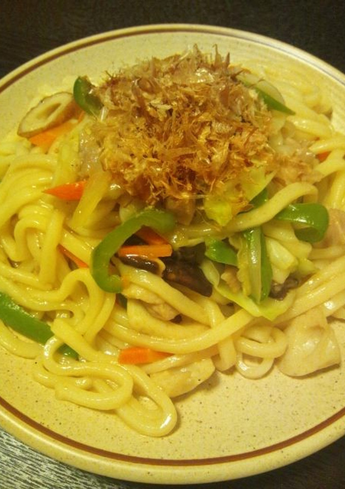 *簡単*　野菜たっぷり和風焼きうどん-レシピのメイン写真
