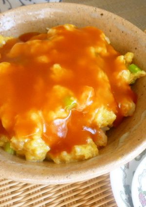 海老玉✿甘酢餡かけ丼-レシピのメイン写真