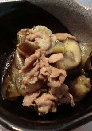 なすと豚肉の煮物-レシピのメイン写真