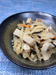 切干大根と凍み豆腐(高野豆腐)煮-レシピのメイン写真