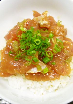 わさび漬けで伊豆我が家の鉄火丼♪-レシピのメイン写真