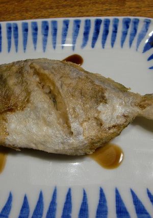 美味！いぼ鯛のから揚げウスターソースかけ-レシピのメイン写真