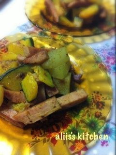 かぼちゃと冬瓜のカレーマヨ炒め-レシピのメイン写真