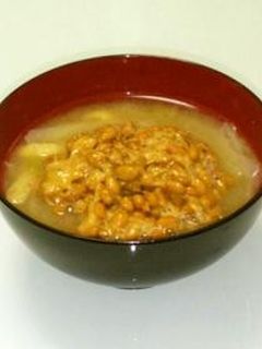 納豆を味噌汁に入れるだけ〜♪-レシピのメイン写真