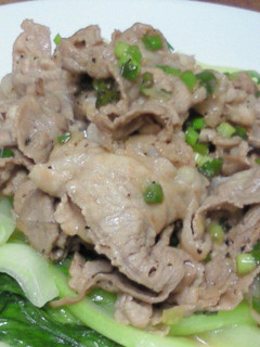 豚肉とチンゲン菜のねぎ塩焼き-レシピのメイン写真