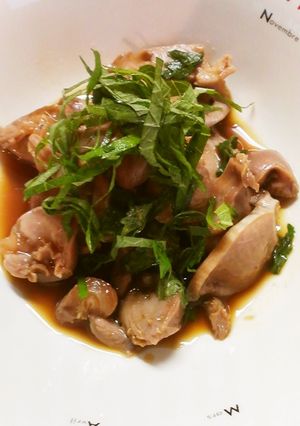 砂肝の大葉めんつゆわさび-レシピのメイン写真