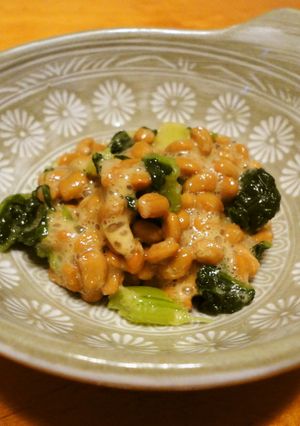 野沢菜納豆-レシピのメイン写真