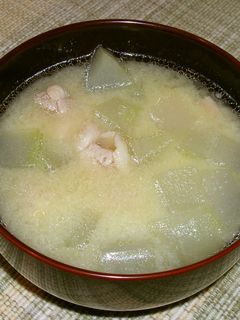 とうがんと鶏肉の味噌汁-レシピのメイン写真