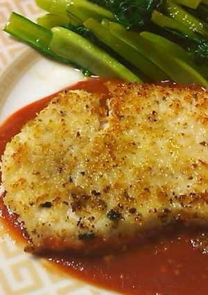 白身魚のパン粉焼き＊簡単トマトソース-レシピのメイン写真
