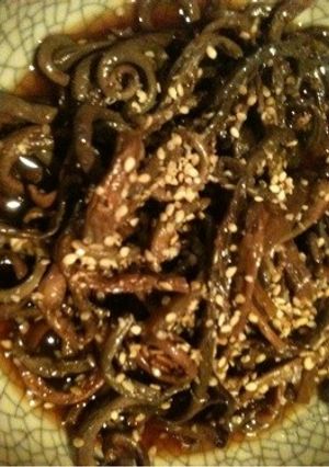 韓国のよりちょっと甘いぜんまいの煮物-レシピのメイン写真
