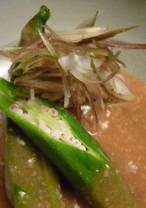 簡単！オクラと茄子で味噌あんかけ-レシピのメイン写真