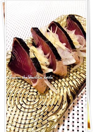 かつおのたたき 薬味サンド-レシピのメイン写真