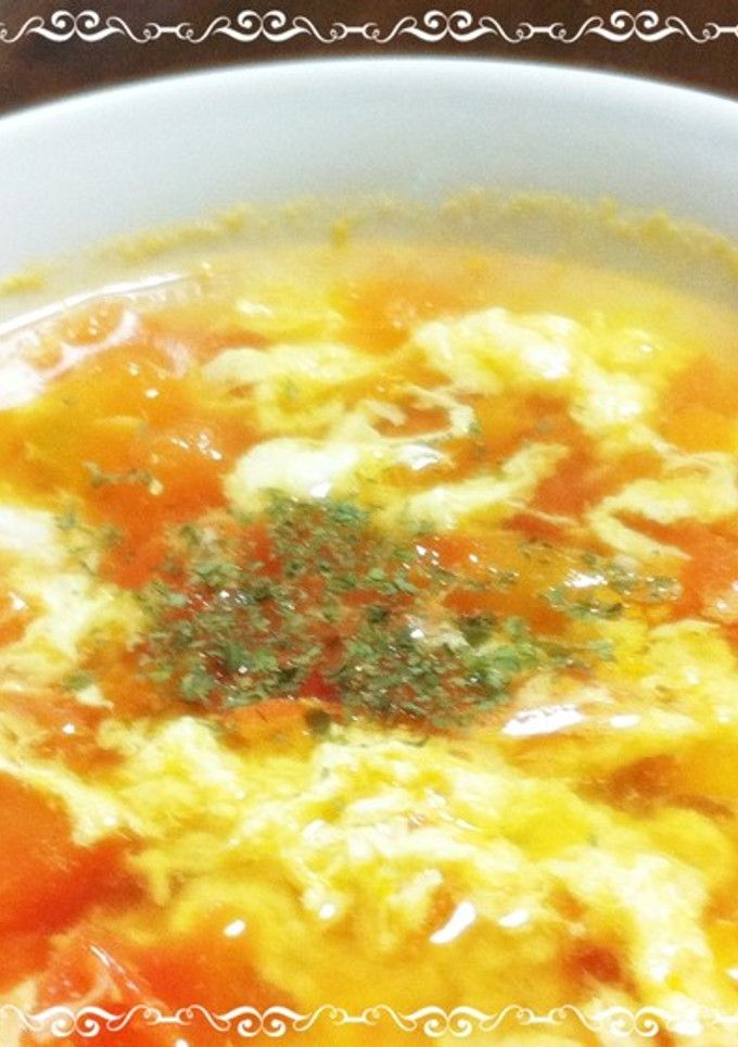 トマトとたまごのスープ-レシピのメイン写真