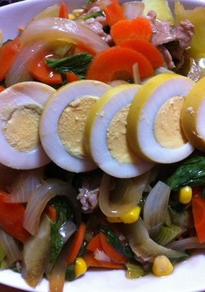 冷やし中華麺でかた焼きそば-レシピのメイン写真