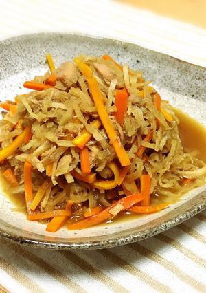 母の味！ツナ入り切り干し大根の煮物♪-レシピのメイン写真