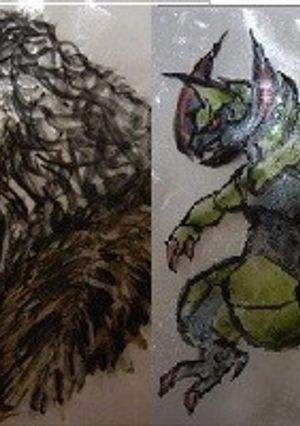 海苔使わずキャラ弁シート 応用編②滲まず-レシピのメイン写真