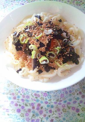 レンジで簡単温玉うどん-レシピのメイン写真
