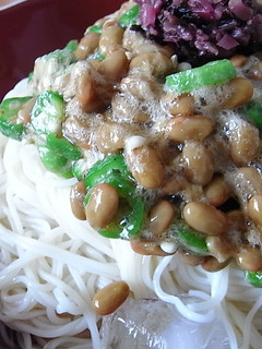 納豆とオクラのねばねばそうめん-レシピのメイン写真