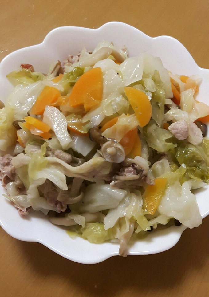 簡単！早い！豚とキャベツの重ね蒸し-レシピのメイン写真