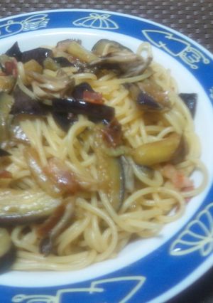 なすときのこの和風パスタ*-レシピのメイン写真