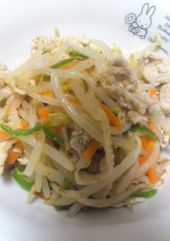 もやしと豚肉のナムル風和え物-レシピのメイン写真