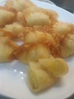 ギョーザの皮でさつまいものアツアツおやつ-レシピのメイン写真