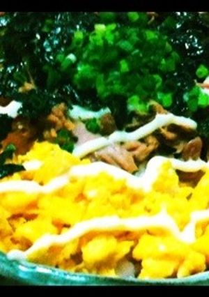 朝食や夜食に♥即席ツナ卵丼！-レシピのメイン写真