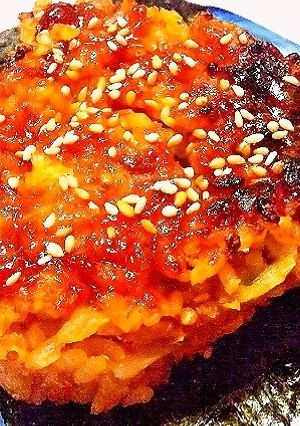石焼ビビンバ風！韓国風の焼きおにぎり-レシピのメイン写真
