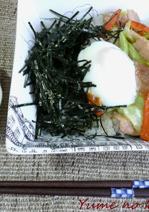 自炊生活応援 のり豚丼-レシピのメイン写真