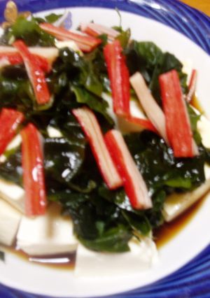 ヘルシー！豆腐とかにかまの和風サラダ-レシピのメイン写真
