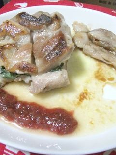 鶏肉の挟み焼き*梅ソース添え-レシピのメイン写真