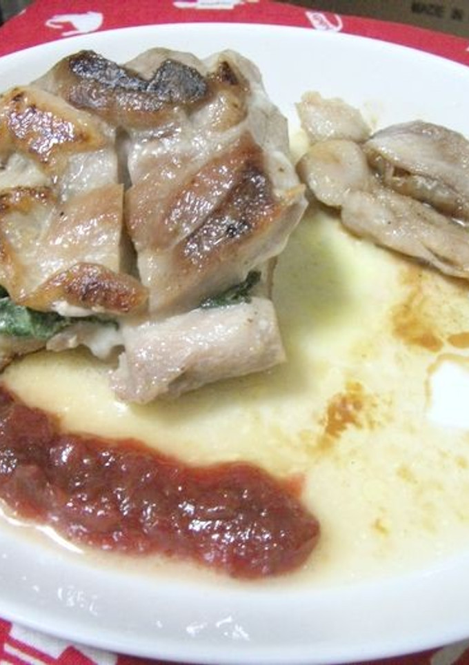 鶏肉の挟み焼き*梅ソース添え-レシピのメイン写真
