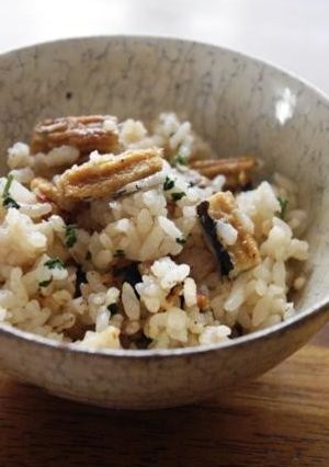 山椒の葉っぱ入り　穴子の炊き込みご飯　-レシピのメイン写真