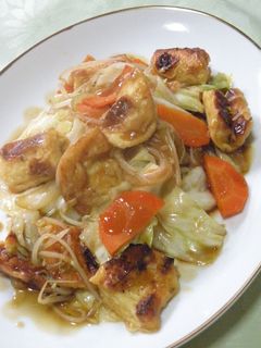 意外となかった?!☆とうふちくわ野菜炒め-レシピのメイン写真