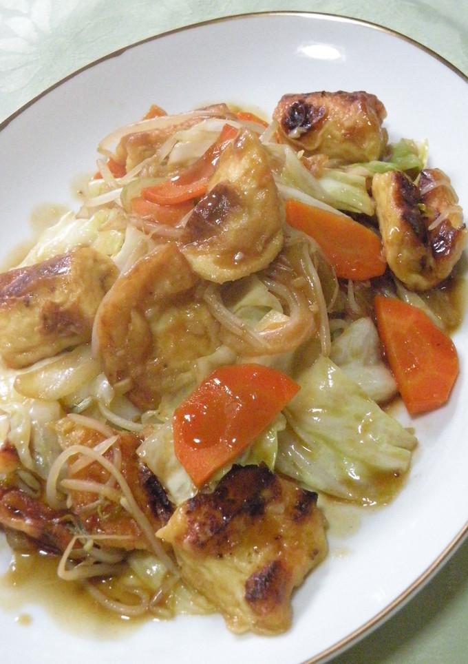 意外となかった？！☆とうふちくわ野菜炒め-レシピのメイン写真