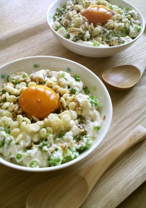 ＊くずし豆腐とネギごま油de卵かけご飯＊-レシピのメイン写真