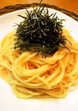 ✿ｺｰﾋｰﾐﾙｸで簡単♪たらこスパ✿-レシピのメイン写真