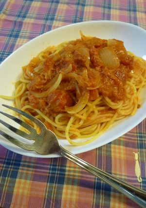 スパゲッティ＊ツナ＆とまと-レシピのメイン写真