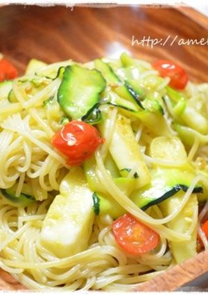 ズッキーニとプチトマトのパスタ☆-レシピのメイン写真