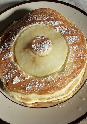 りんごのふわふわヨーグルトパンケーキ-レシピのメイン写真