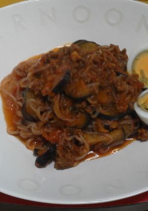 なすとトマトのダイエットパスタ-レシピのメイン写真