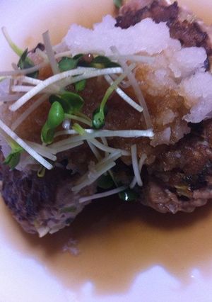 まぐろのアラで和風ハンバーグ-レシピのメイン写真