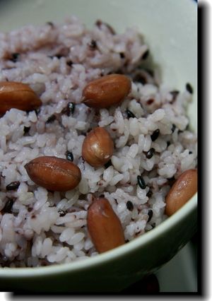 落花生黒飯-レシピのメイン写真