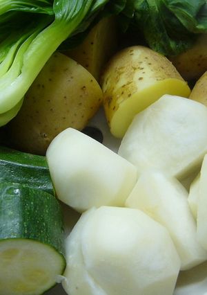 ヘルシ～☆蒸し野菜☆シンプルつけだれ２種-レシピのメイン写真