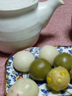 団子三兄弟でお月見-レシピのメイン写真