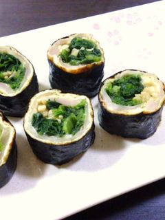 岩下の新生姜で、お弁当におかず海苔巻き♪-レシピのメイン写真