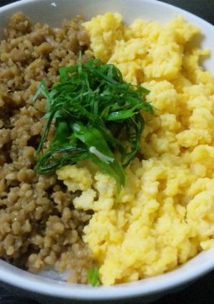 鶏そぼろ飯-レシピのメイン写真