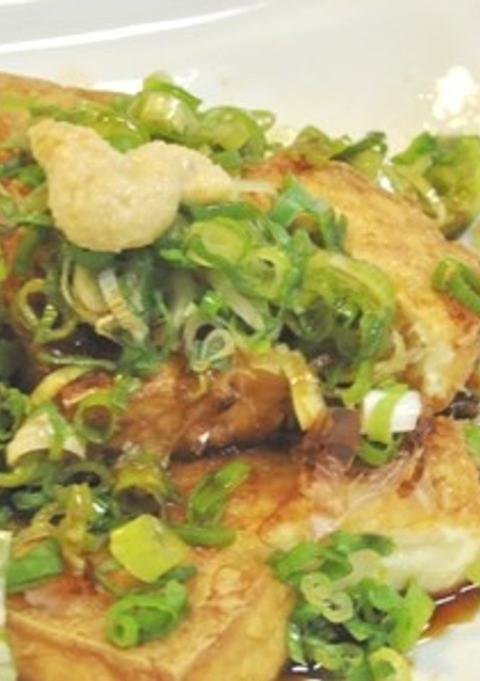 ササッと焼き厚揚げのおネギいっぱい♪-レシピのメイン写真
